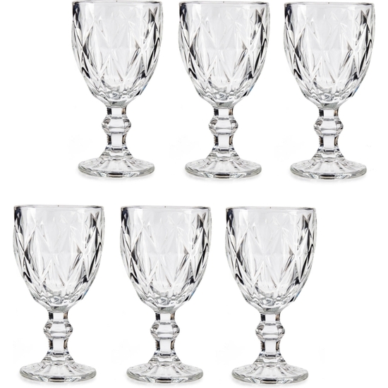 SET 6 COPAS CRISTAL TALLA 245 ML 15X8 image 0