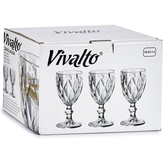 SET 6 COPAS CRISTAL TALLA 245 ML 15X8 image 1