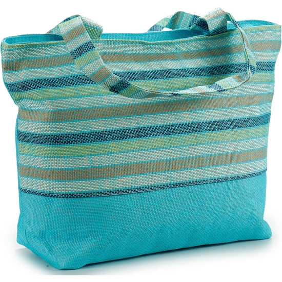 BOLSA LONA RAYAS 60X40X17 - 3 COLORES image 0