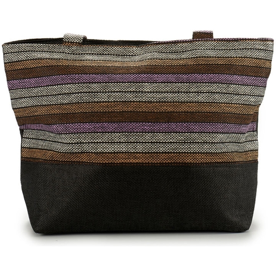 BOLSA LONA RAYAS 60X40X17 - 3 COLORES image 2