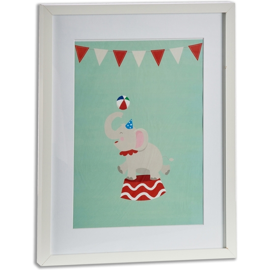 CUADRO INFANTIL CIRCO MADERA 53X43 -2MOD image 0