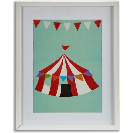CUADRO INFANTIL CIRCO MADERA 53X43 -2MOD image 1