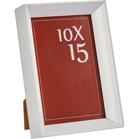 PORTAFOTO PLASTICO MOLDURA BLANCO 10X15 CM image 0