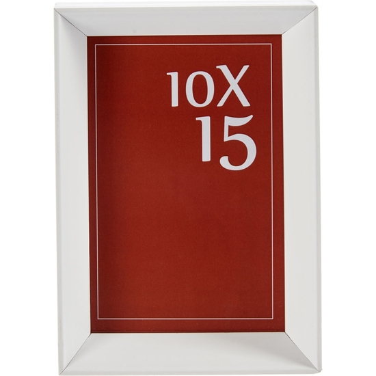 PORTAFOTO PLASTICO MOLDURA BLANCO 10X15 CM image 1