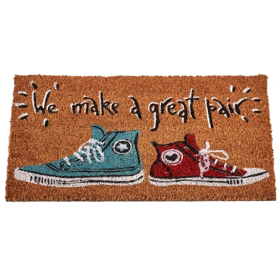 FELPUDO FIBRA COCO ZAPATILLAS 40X60CM image 1