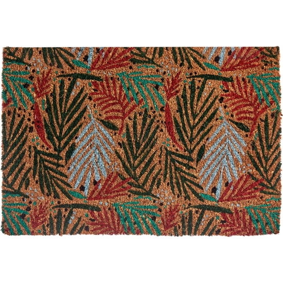 FELPUDO FIBRA COCO HOJAS TROPICAL 40X60 CM image 0