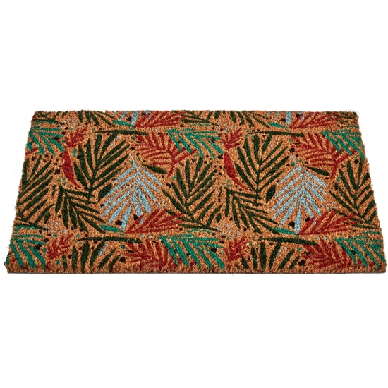 FELPUDO FIBRA COCO HOJAS TROPICAL 40X60 CM image 1