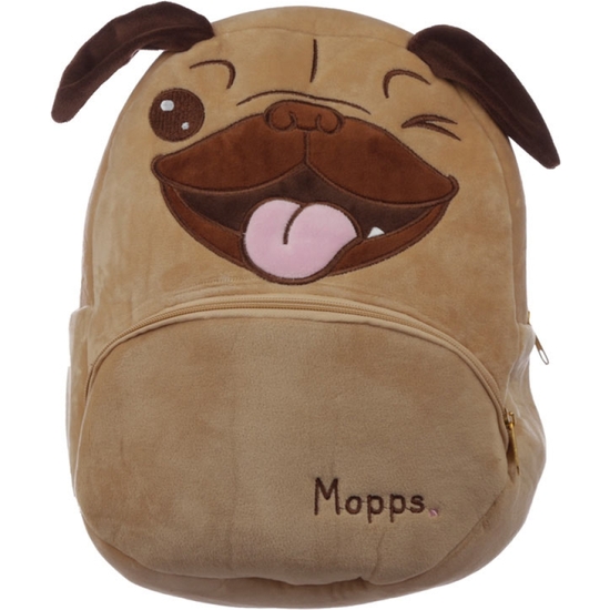 MOCHILA PERRO TERCIOPELO PREESCOLAR image 0