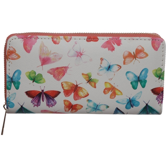 MONEDERO GRANDE MARIPOSAS PVC 19X10X3 image 0