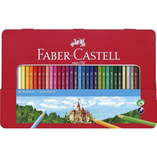 ESTUCHE METAL 36 LÁPICES COLORES FABER-CASTELL image 0