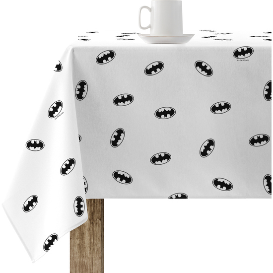 MANTEL RESINADO (TACTO PLASTIFICADO) ANTIMANCHAS MODELO BATMAN WHITE image 0