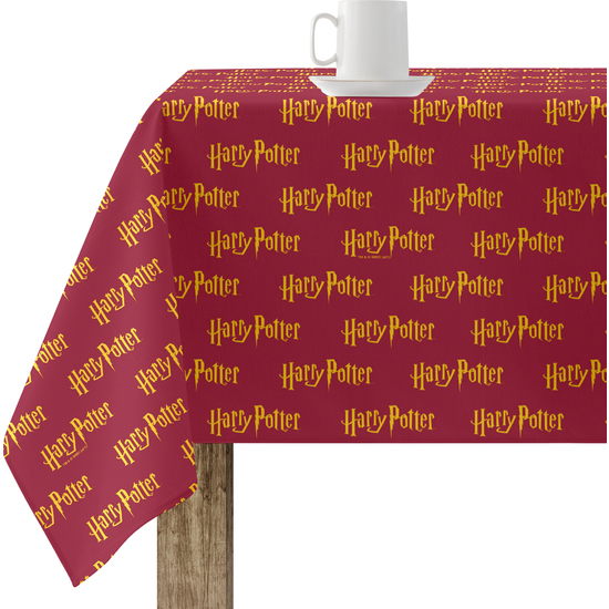 MANTEL RESINADO (TACTO PLASTIFICADO) ANTIMANCHAS MODELO HARRY POTTER BASIC 5 RED image 0