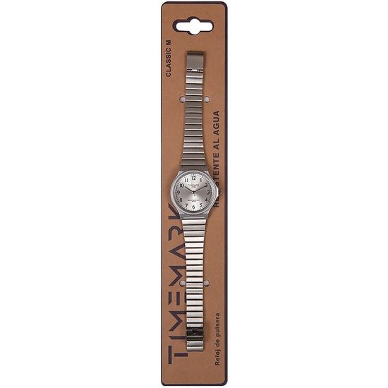 RELOJ PULSERA PLATEADO METAL WATERPROF image 1