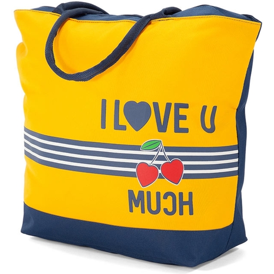 BOLSA PLAYA I LOVE YOU 48X40X21 SURTIDOS image 0