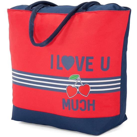 BOLSA PLAYA I LOVE YOU 48X40X21 SURTIDOS image 1