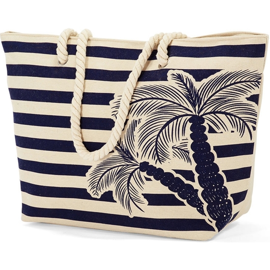 BOLSA PLAYA LONA ESTAMPADA 56X38X18 SUR image 1