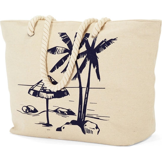 BOLSA PLAYA LONA ESTAMPADA 56X38X18 SUR image 2