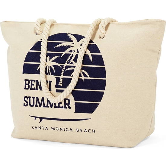 BOLSA PLAYA LONA ESTAMPADA 56X38X18 SUR image 3