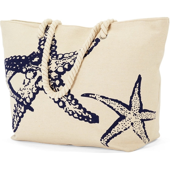 BOLSA PLAYA LONA ESTAMPADA 56X38X18 SUR image 4