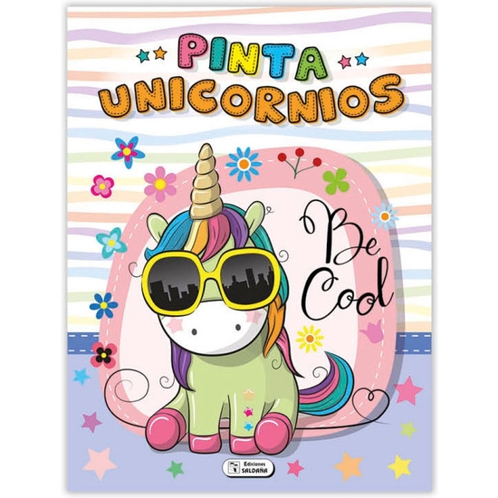 LIBRO COLOREAR UNICORNIOS 16 PÁGINAS 21X28 - 4 MODELOS image 1