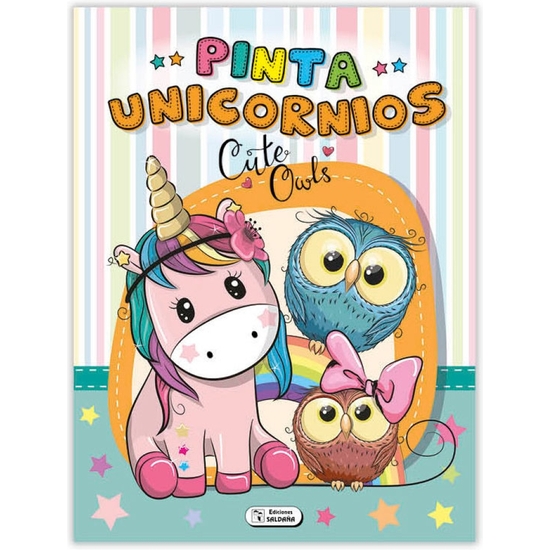 LIBRO COLOREAR UNICORNIOS 16 PÁGINAS 21X28 - 4 MODELOS image 3