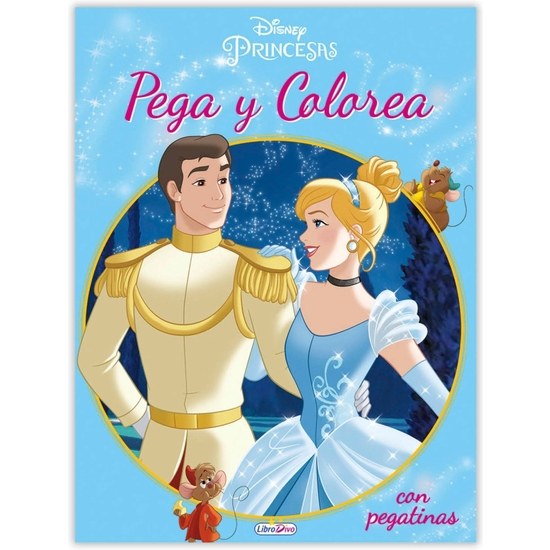 PRINCESAS DISNEY PEGA Y COLOREA 21X28 image 0