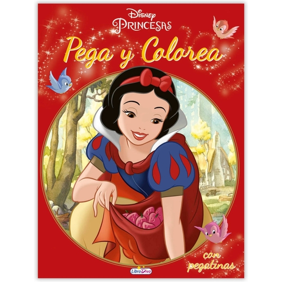 PRINCESAS DISNEY PEGA Y COLOREA 21X28 image 1