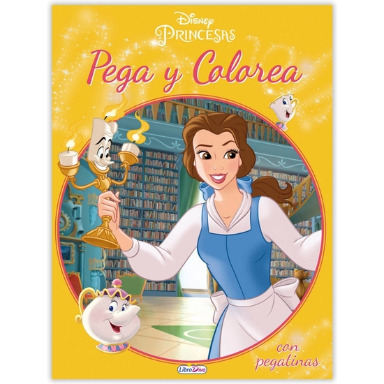 PRINCESAS DISNEY PEGA Y COLOREA 21X28 image 2