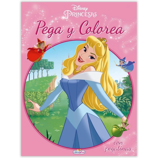 PRINCESAS DISNEY PEGA Y COLOREA 21X28 image 3