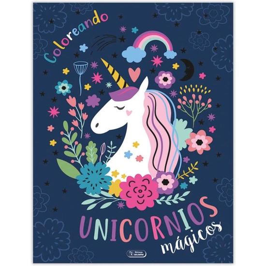 LIBRO COLOREAR UNICORNIOS 64 PÁGINAS 21X28 SURTIDOS image 0