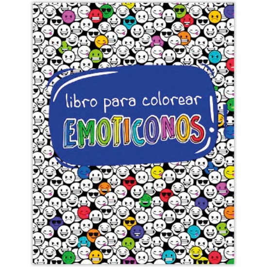 LIBRO COLOREAR EMOTICONOS 64 PÁGINAS 21X28 image 1