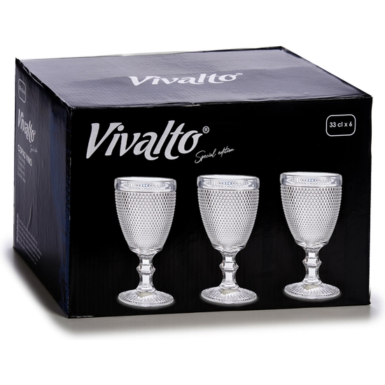 SET 6 COPAS PICOS CRISTAL 330 ML image 1