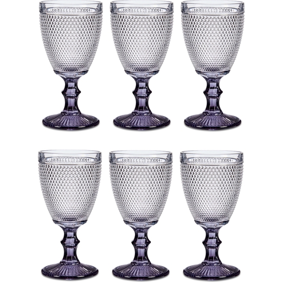 SET 6 COPAS PICOS CRISTAL GRIS 330 ML image 0