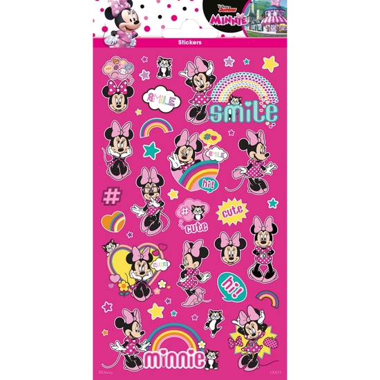 MINNIE PACK DE PEGATINAS CON PURPURINA image 0