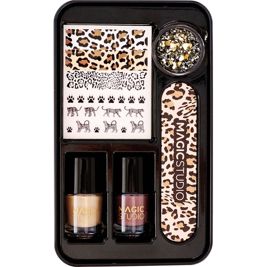 SET MANICURA NAIL ART WILD SAFARI image 1