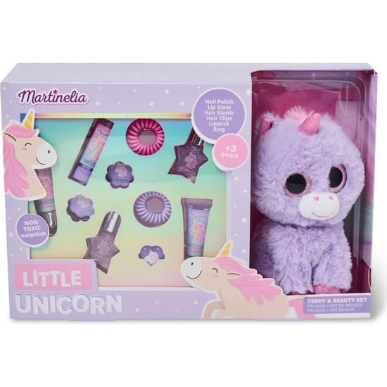 SET COSMÉTICA INFANTIL CON PELUCHE UNICORNIO image 0