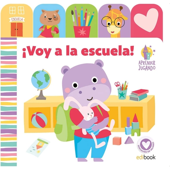 LIBRO EDUCATIVO VOY A LA ESCUELA PESTAÑAS 10PAG. image 0