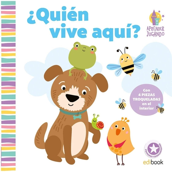 LIBRO EDUCATIVO PIEZAS TROQUELADAS ¿QUIEN VIVE AQUÍ? image 0