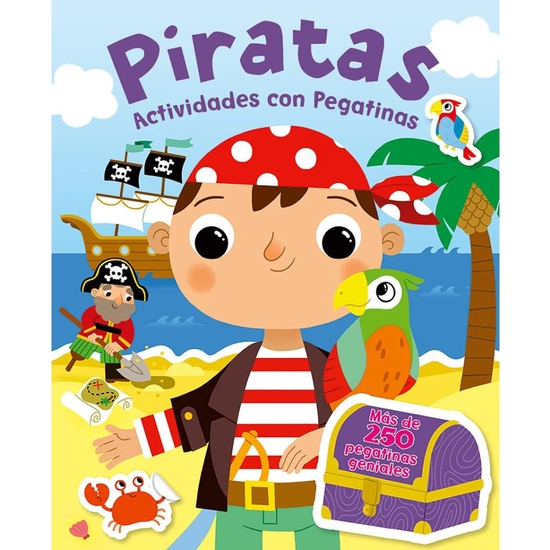 LIBRO PEGATINAS Y EXTRAÍBLES PIRATAS  image 0