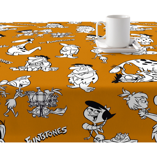 MANTEL RESINADO (TACTO PLASTIFICADO) ANTIMANCHAS MODELO THE FLINTSTONES image 1