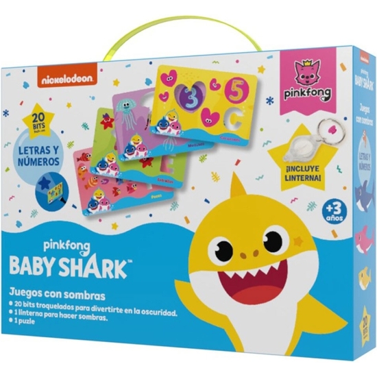 MALETÍN EDUCATIVO LETRAS Y NÚMEROS BABY SHARK image 0