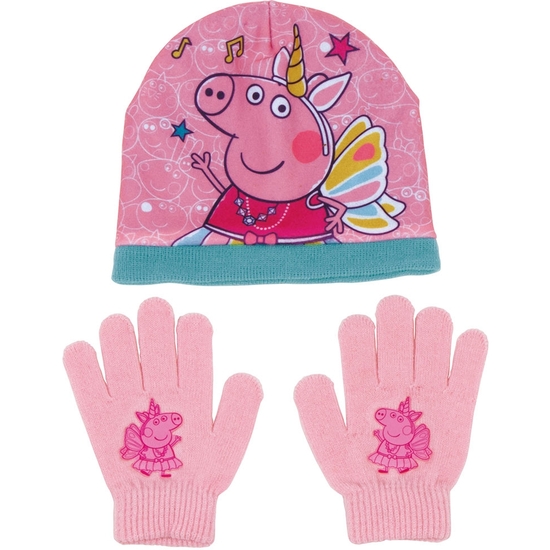 PEPPA PIG SET DE GORRO Y GUANTE image 0