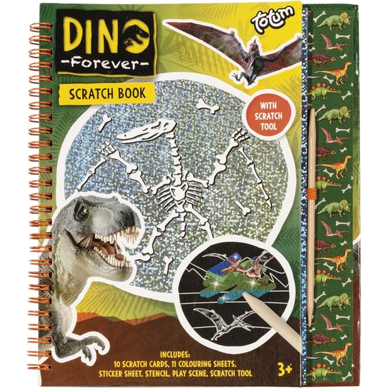 DINO FOREVER CUADERNO RASCAR Y DIBUJAR 23X20X2 image 0