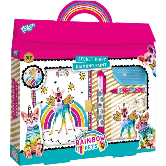 RAINBOW PETS SET DIARIO SECRETO CON COMPLEMENTOS 24X28X4 image 0