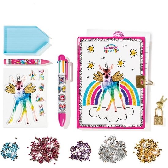 RAINBOW PETS SET DIARIO SECRETO CON COMPLEMENTOS 24X28X4 image 1