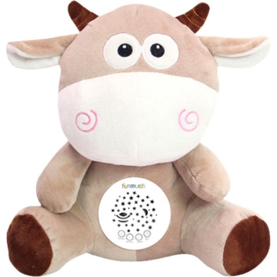 PELUCHE VACA PANTALLA MÚSICAL Y LUZ 25 CM image 0