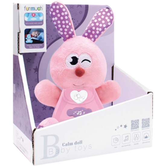 PELUCHE CONEJO MÚSICA Y LUZ 22 CM image 1