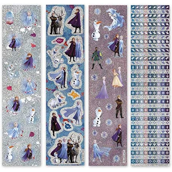 FROZEN CAJA 4 ROLLOS 350 STICKERS PEGATINAS TOTUM image 1