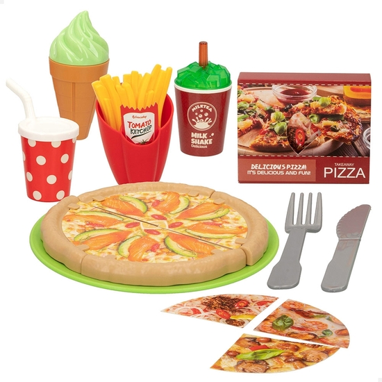 SET BANDEJA ALIMENTOS PIZZA Y ACCESORIOS image 1