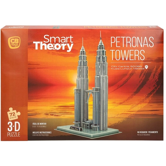 PUZZLE 3D TORRES PETRONAS 72 PIEZAS 51X27X20 image 0